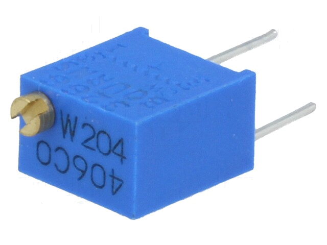 Potentiometer: montage-; meerslagen; 200kΩ; 250mW; ±10%; lineair Potentiometer: montage-; meerslagen; 200kΩ; 250mW; ±10%; lineair